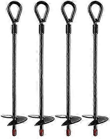 2025 年に適したグラウンドアンカー、15 インチカタツムリ用のヘビーデューティシェルター、トランポリン用グラウンドアンカー(4個入り)
