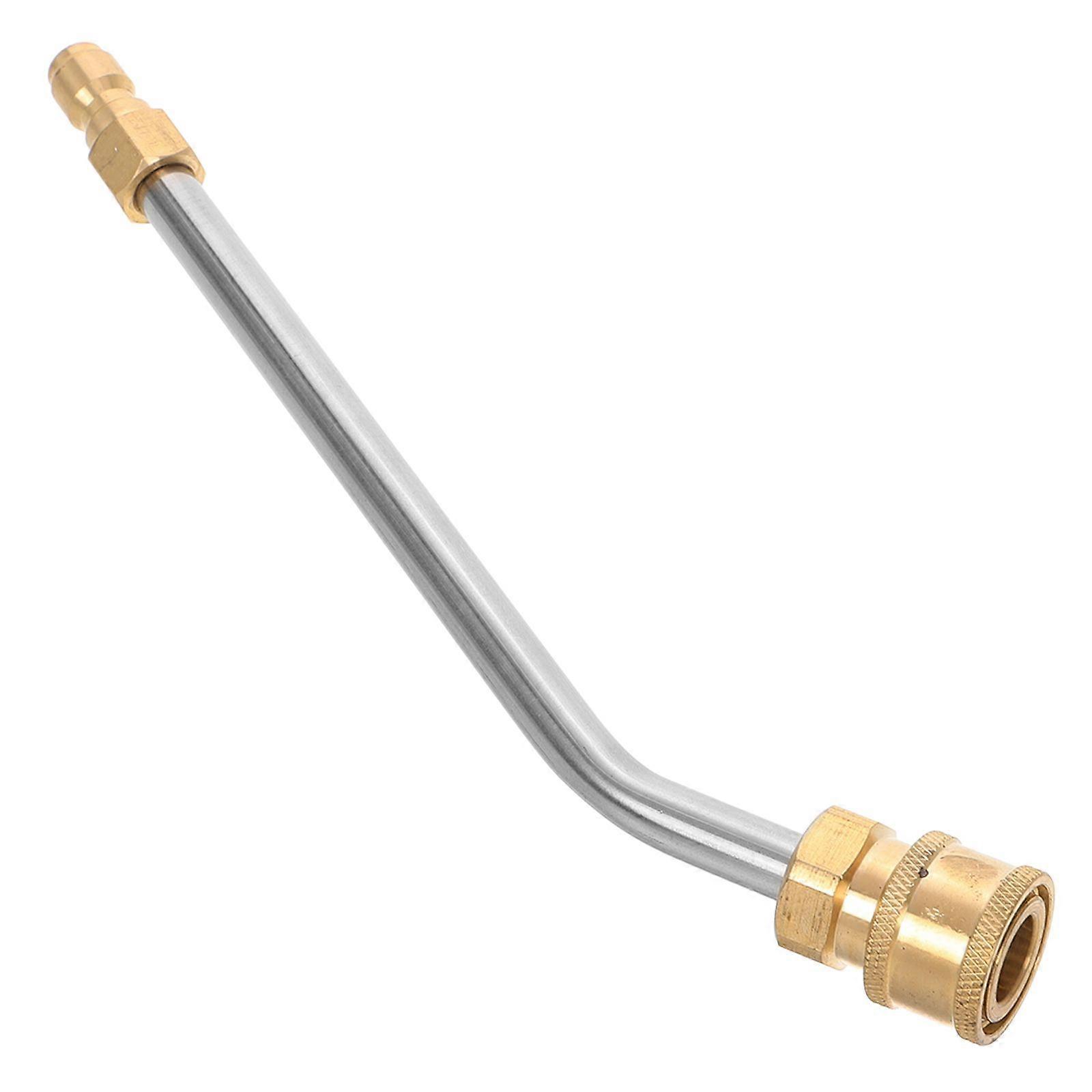 30 Degrees Curving High Pressure Car Washer Spray Lance Extension Bar 1/4" Quick Connect Replacement Lance Extension Pole for Home and Car Cleaning Ag