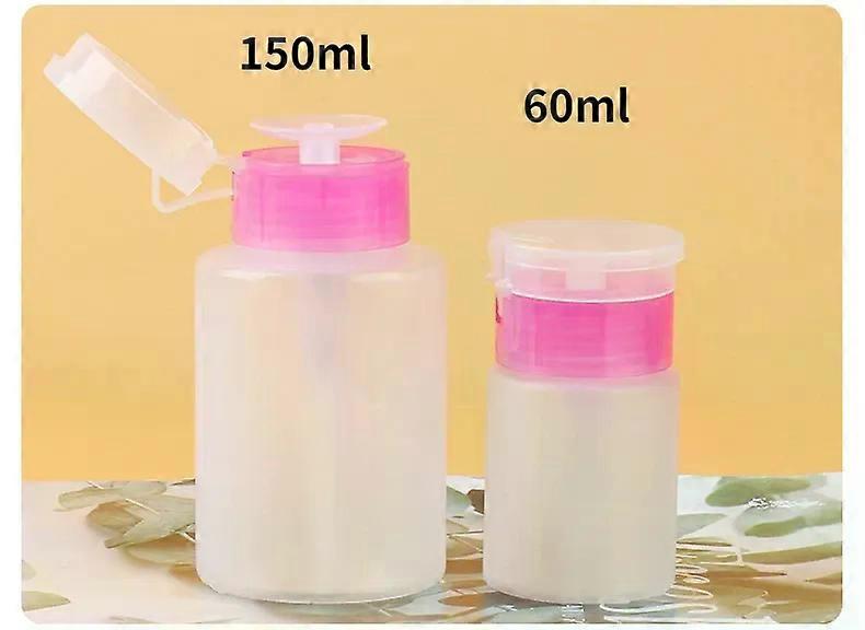 60/150 / مل زجاجات مسمار قابلة لإعادة الملء فارغة الصحافة مضخة موزع مسمار الفن البولندية مزيل الأنظف ماكياج زجاجة مانيكير أداة