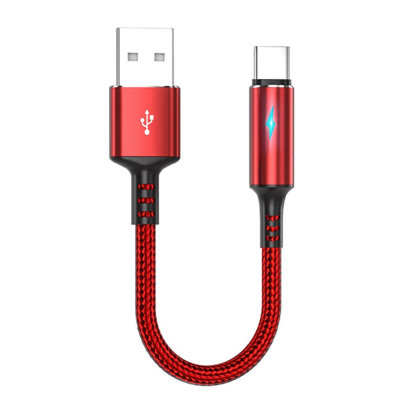 Flexible Type C Cable Type C to USB A Charging Cable and Data Cable 480Mbps Transfer Speed Supports Multiple Devices  red