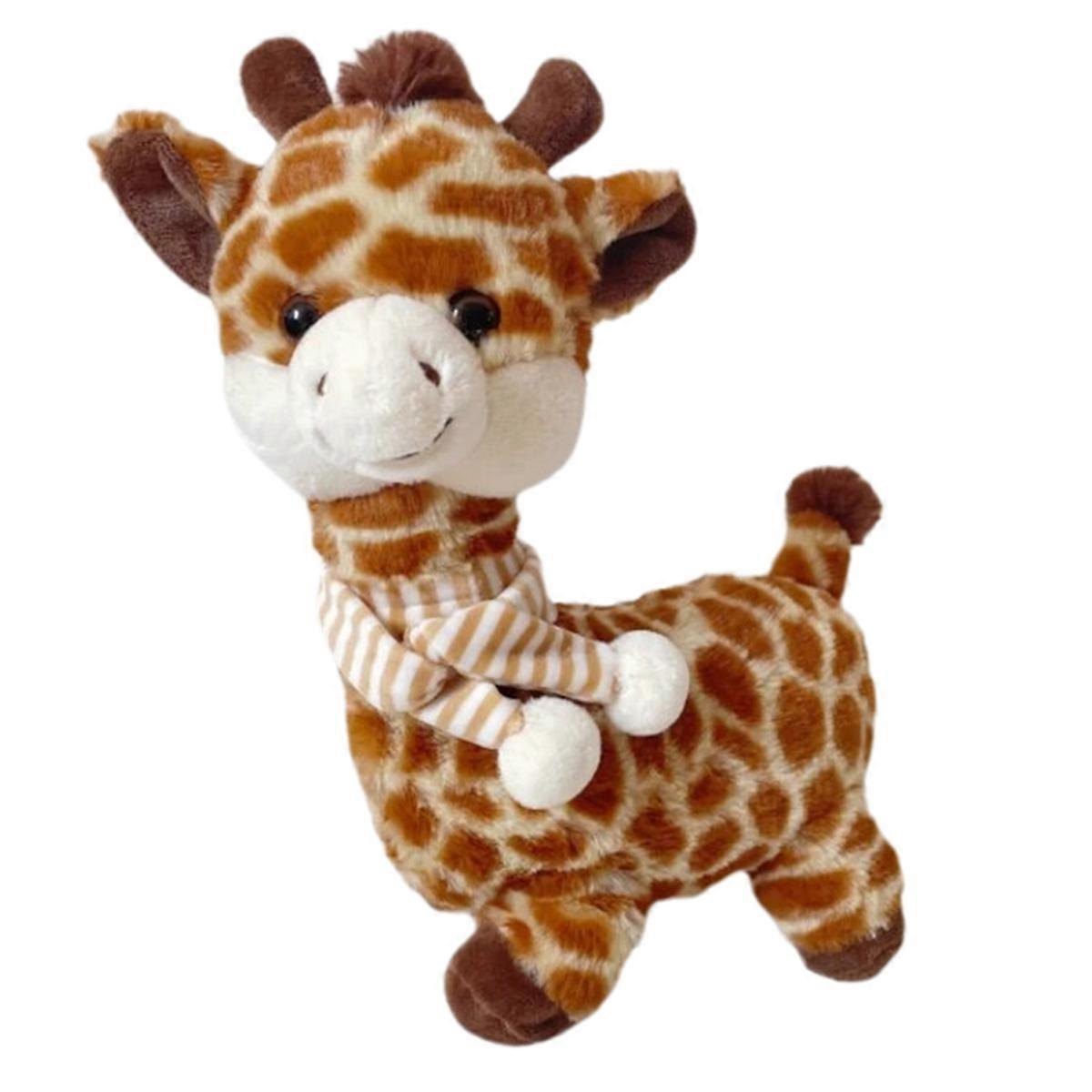 Soft plush giraffe doll, cartoon animal, plush toy