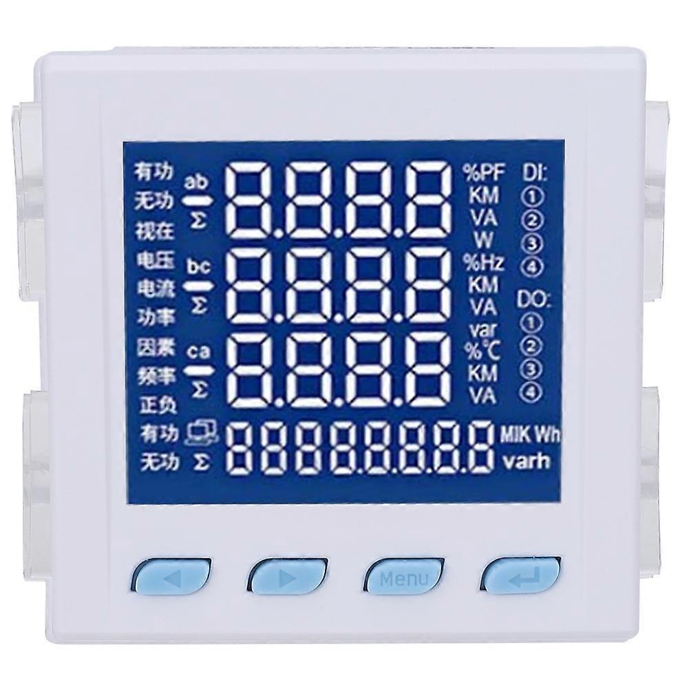 Multifunctional Digital LED Electricity Volt Power Meter RS485 Communication 220V