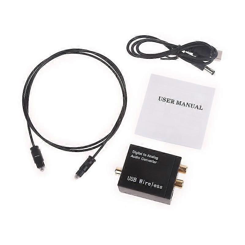 Digital to Analog Aux Converter Adapter Amplifier Decoders Optical Fibers