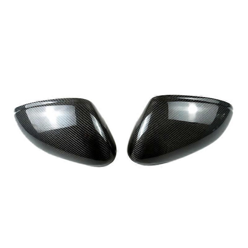 1 Pair Carbon Fiber Wing Rearview Side Mirror Cover Cap for Porsche- Cayenne 2018-2021