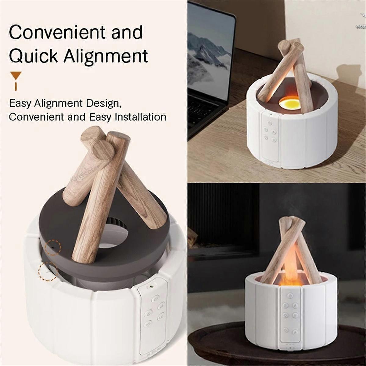 Ultrasonic Cool Mist Maker Fogger Essential Oil Lamp Difusor,White