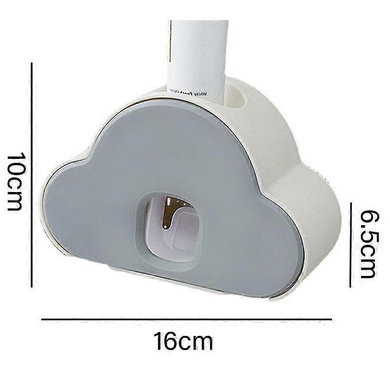 Automatic Toothpaste Squeezer 2 In 1 Toothbrush Holder Wall Mounted