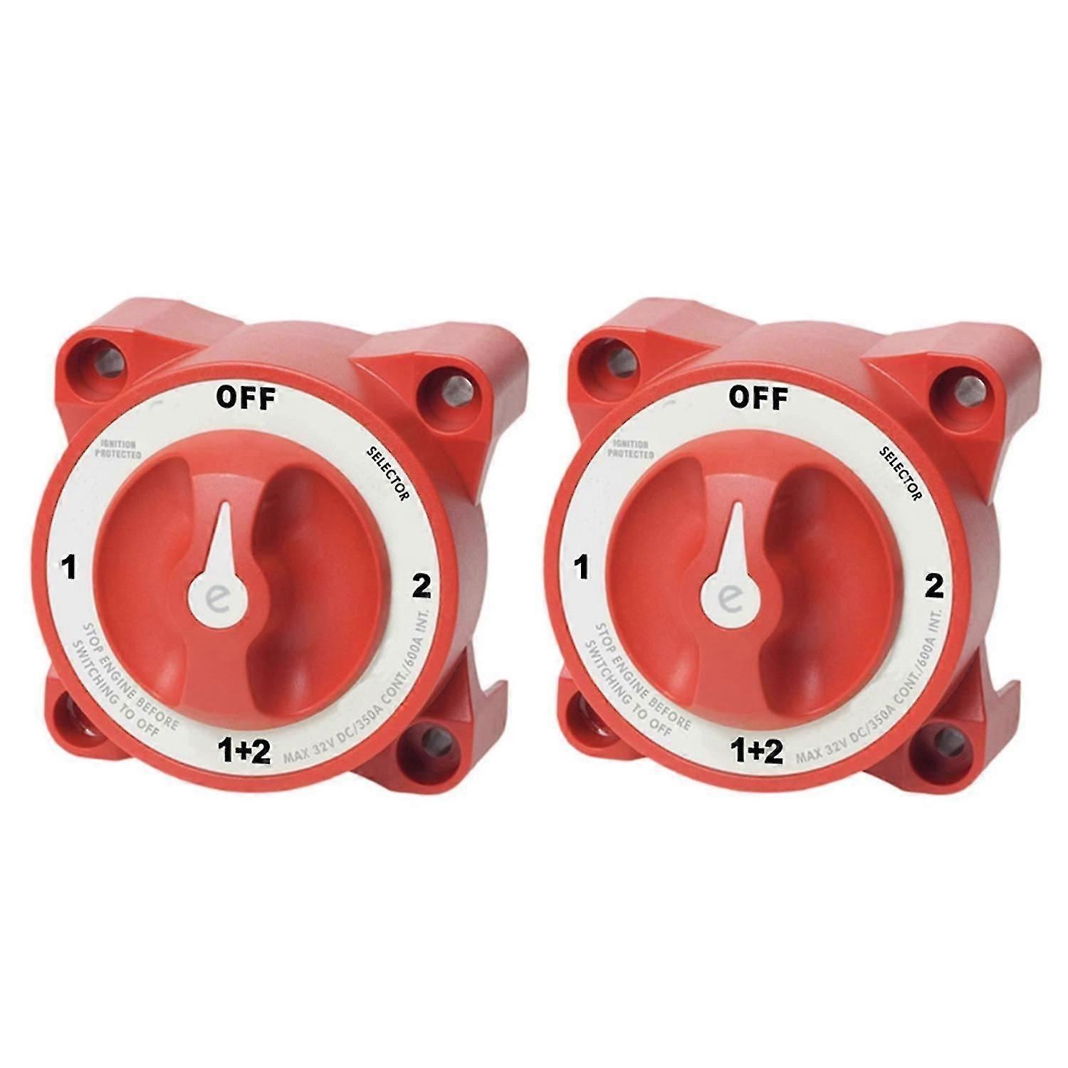 2x 4 Posit 32v 350 Amp E- Protected E Boat Dual Isolator