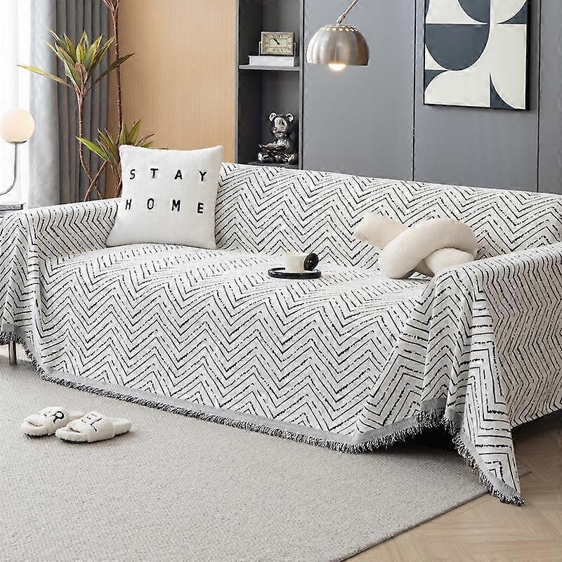 Simple Sofa Towel Cover Anti Scratch Chenille Blanket Thick 1/2/3/4 Seater Couch Chair Furniture Protector for Pets