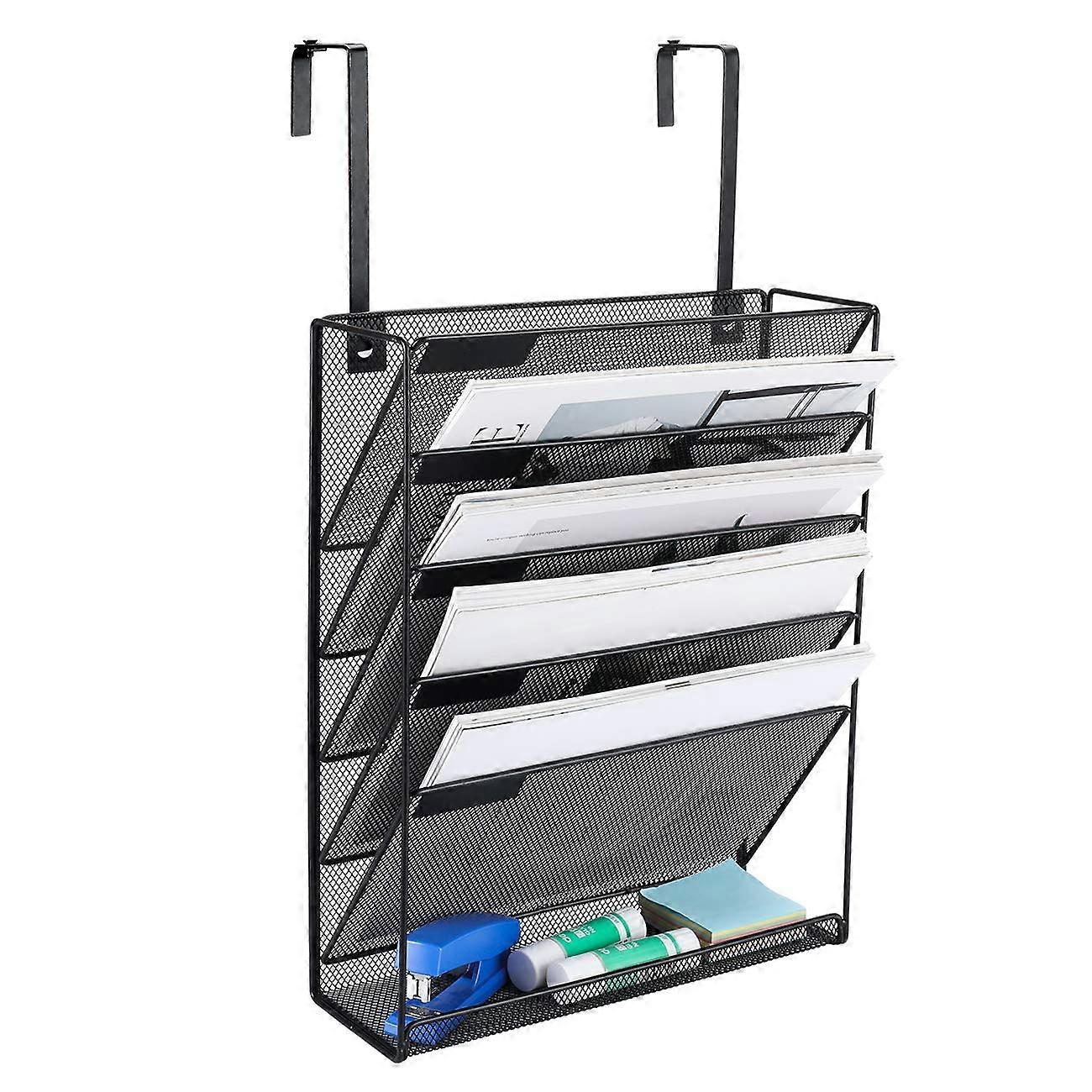 Sinema File Organizer, Office School 5 Layer Wall Installation Letter Organizer with Universal Division House for House