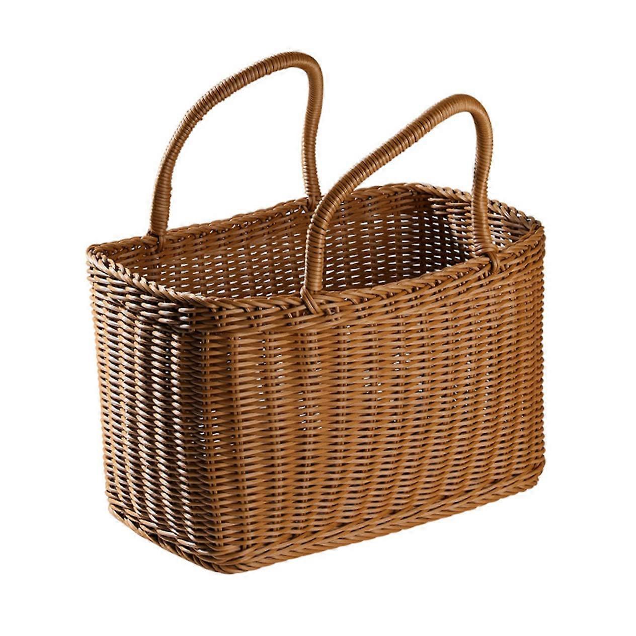 Woven Basket 1 Piece Outdoor Use Large Fruit Storage Basket