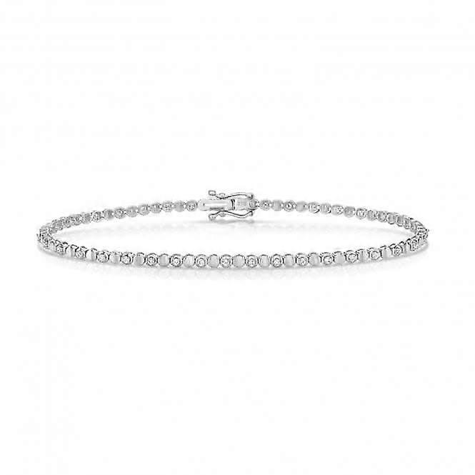Diamond Jewellery 9ct White Gold Diamond Bracelet BD040W