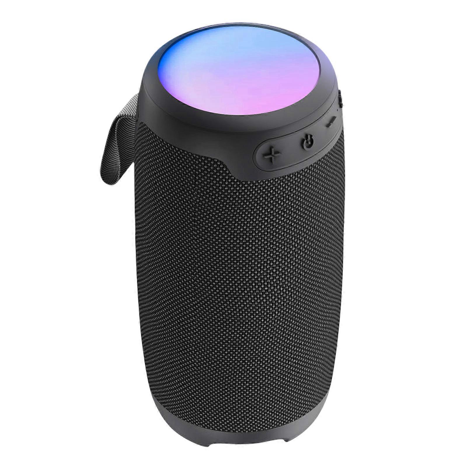 10W Portable Bluetooth Speaker 10h autonomy and LED, Black