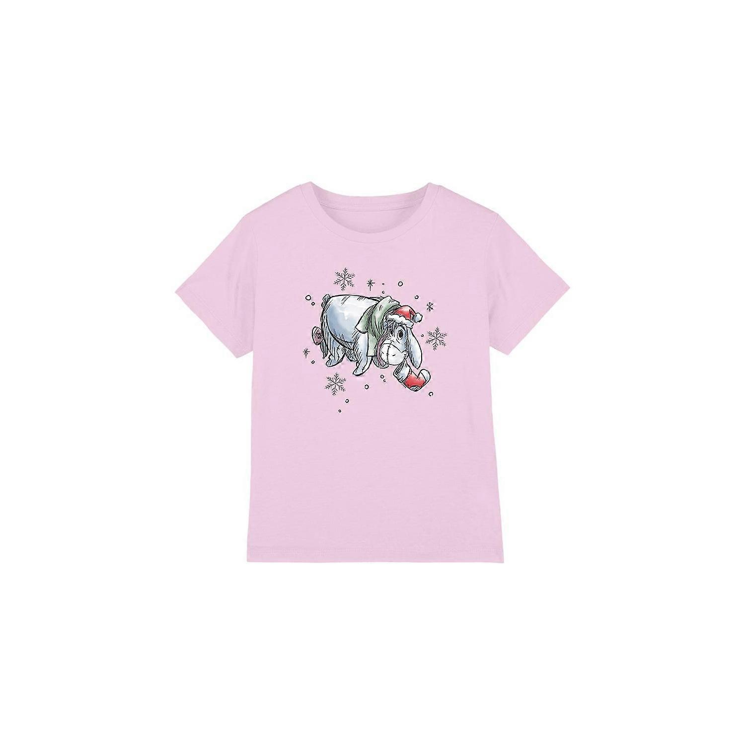 Kubuś Puchatek Dziecięca/Dzieci Kłapouchy Świąteczna koszulka z płatkiem śniegu