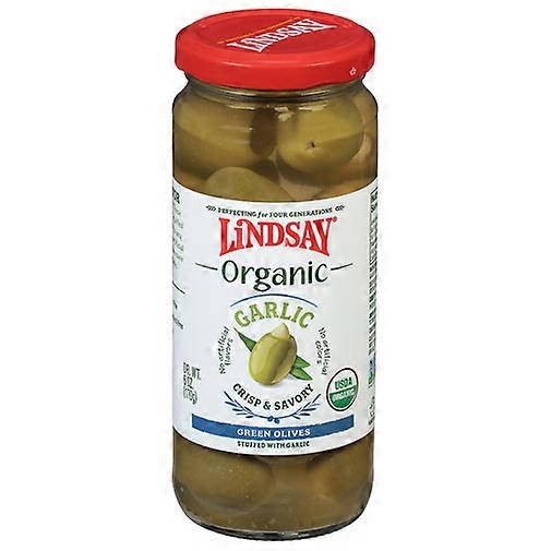 Lindsay Organic Garlic Green Olives