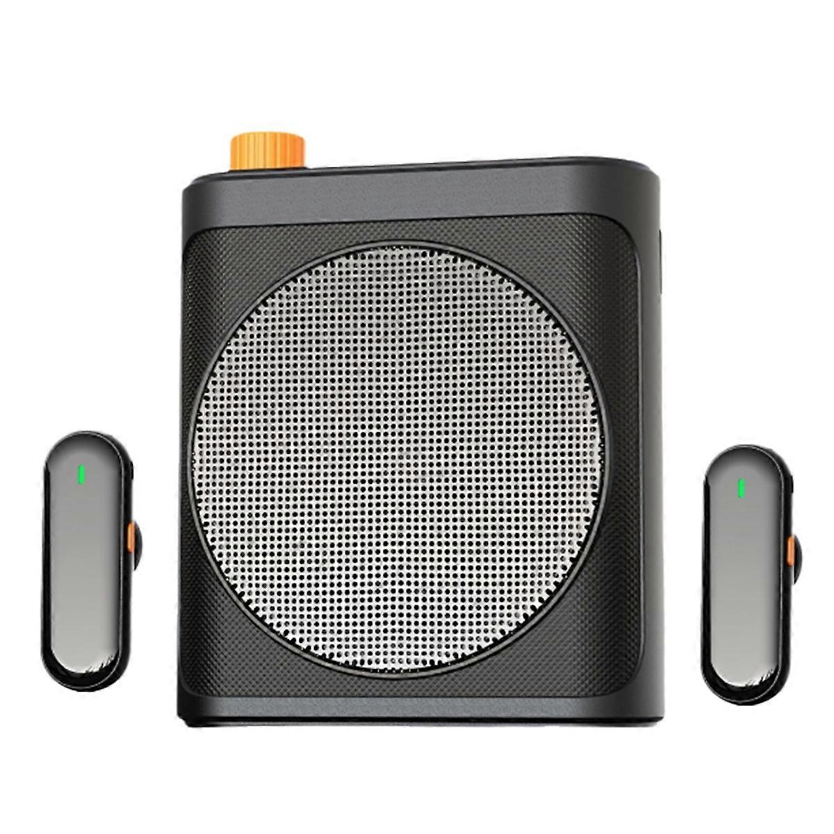 Mini Wireless Microphone Speaker with Lavalier Microphone Portable Voice Amplifier for Teachers, To