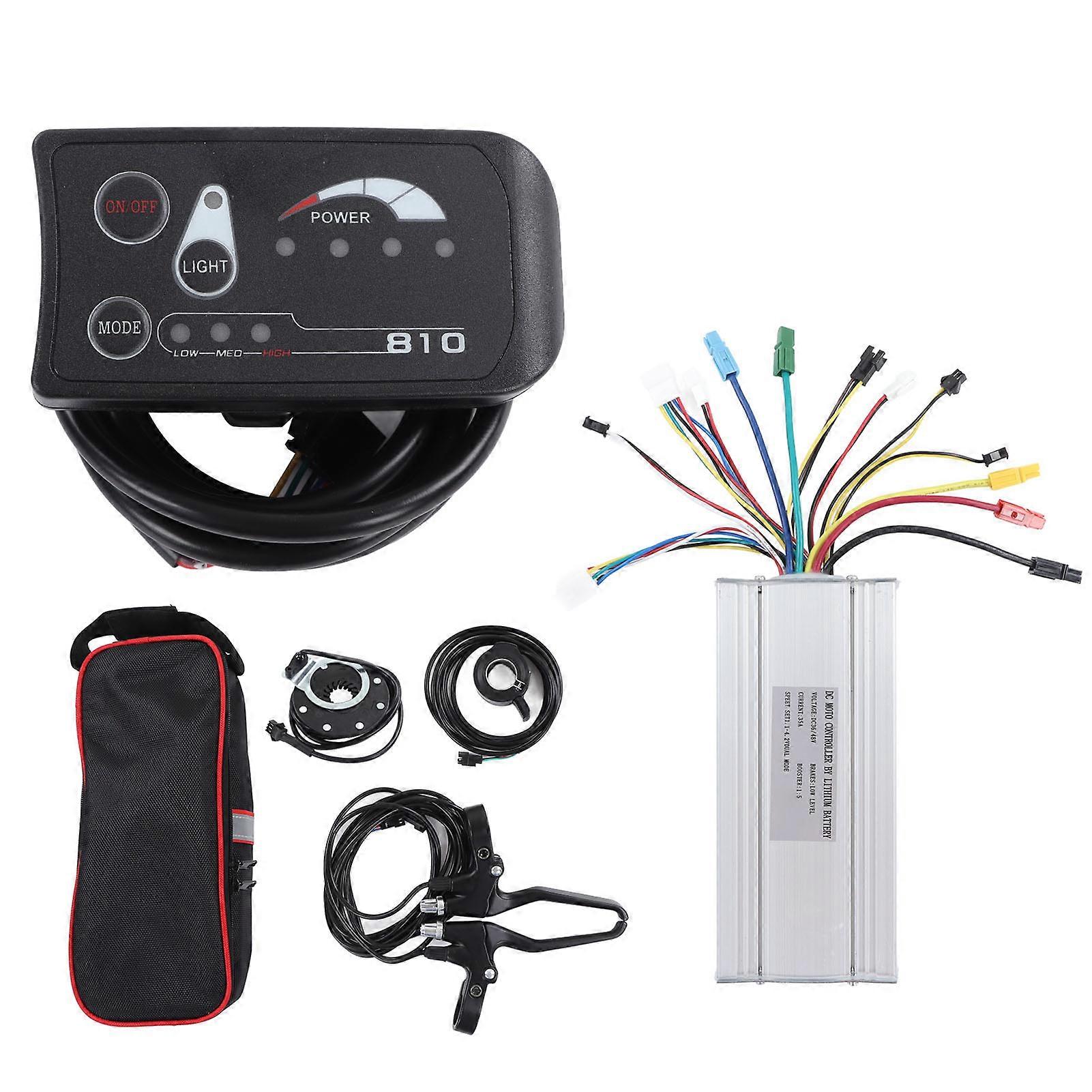 DC 36V 48V Motor Controller S810 Display Panel Lithium Battery Electric Bike Modification Kit for Anderson Plug