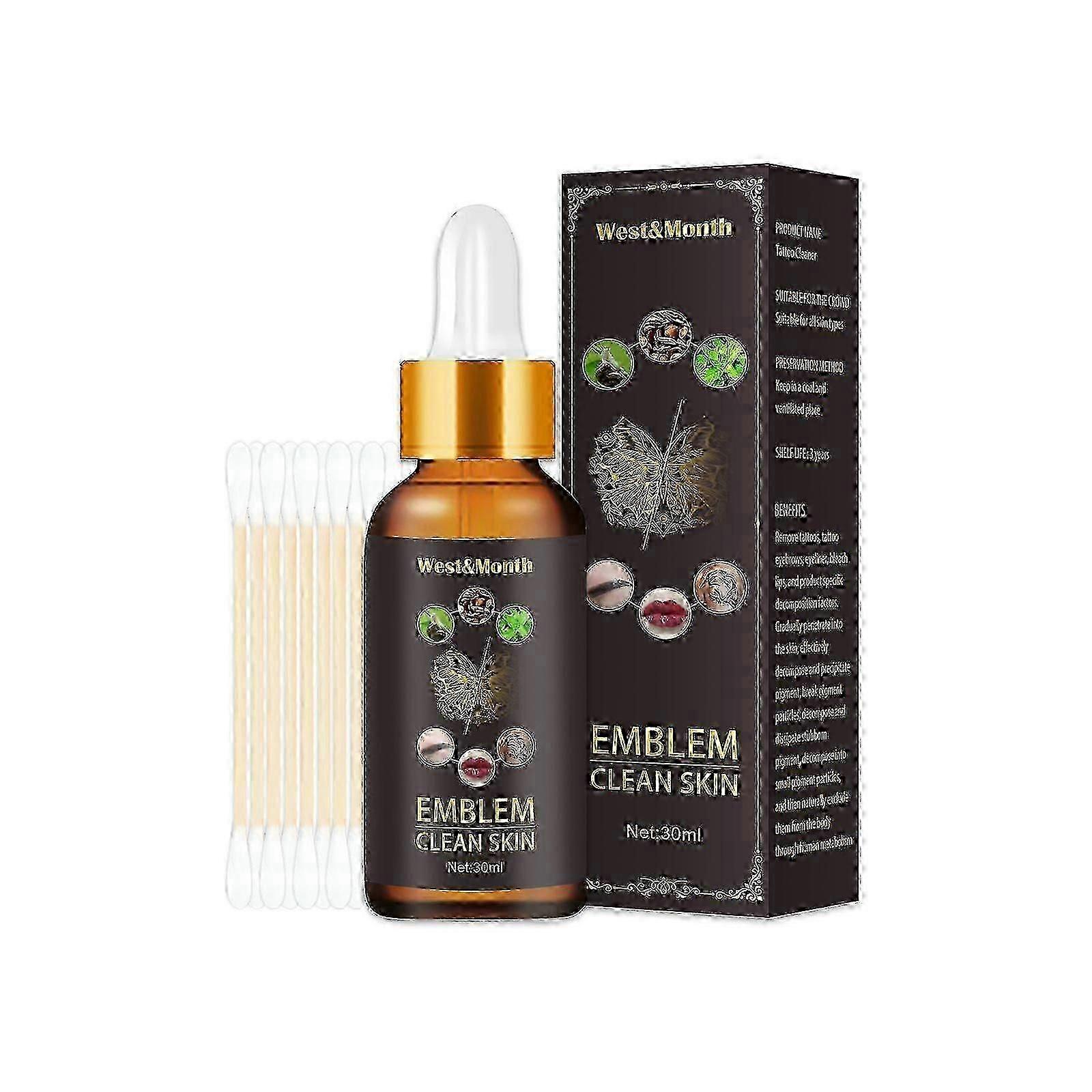 Enlever les pigments du bas, Nettoyage de tatouage Broderie de sourcils de tatouage Solution de nettoyage des sourcils Agent de nettoyage de tatouage