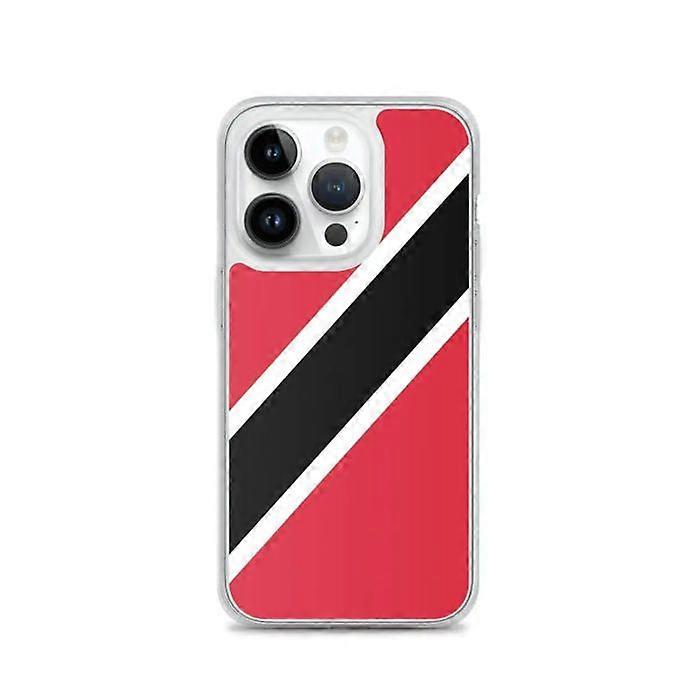 Phone case - PIXELFORMA - iPhone 14 Pro - Trinidad and Tobago Flag - Flexible - Transparent