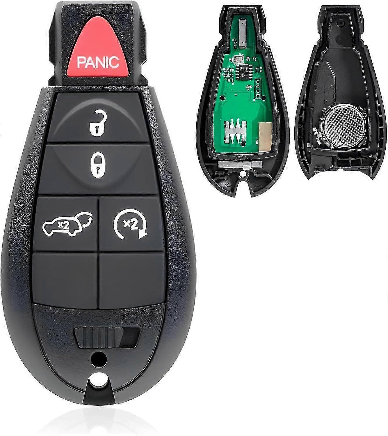 Replacement Keyless Entry Remote Car Key Fob GQ4-53T 433MHz 4A Chip 5 Button for