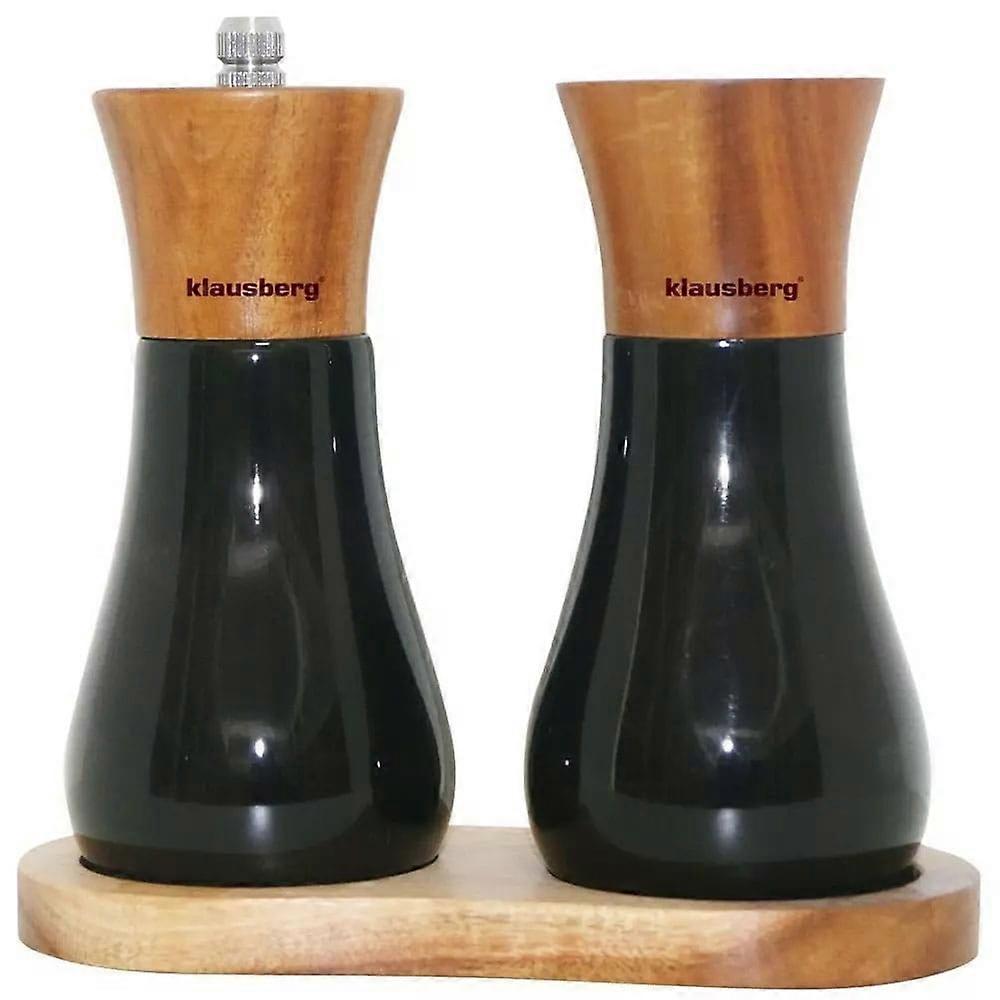 Klausberg salt and pepper set with acacia grinder KB7594
