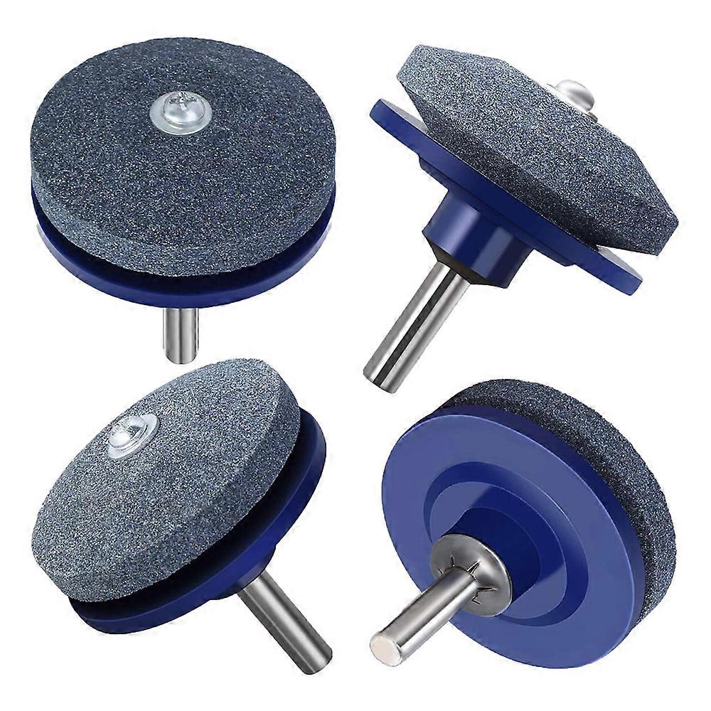 4 Pack Lawn Mower Sharpener - Whetstone Sharpener - Dark Blue
