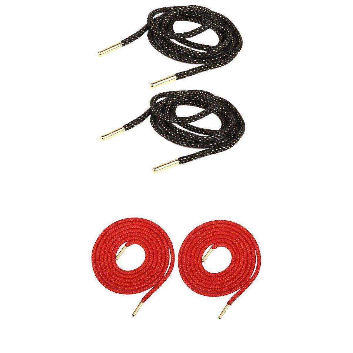 2 Pairs Dress Shoe Round Laces Shoelaces Boot Strings Colored Shoestrings
