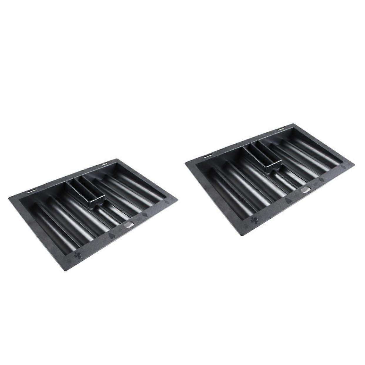 2pcs Organizer Poker Chip Tray Table Plastic Chip Tray Thick for Gaming Ref: 5984