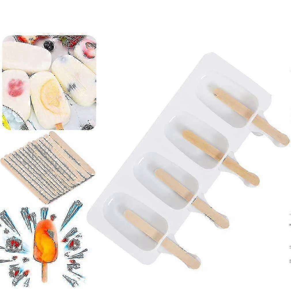1 Pack Silicone Ice Lolly Ice Cream Mould Ice Pop Popsicle Mold Handmade Ice Treats Maker Bpa Free Reusable Frozen