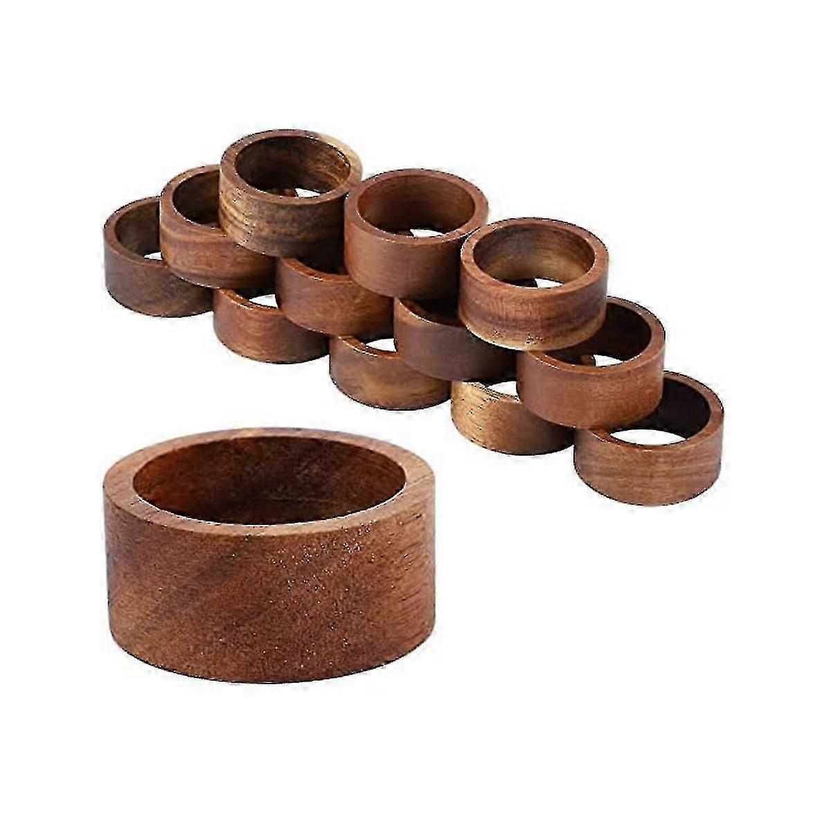 12 Pcs Napkin Rings for Dining Table Decorative Napkin Holders