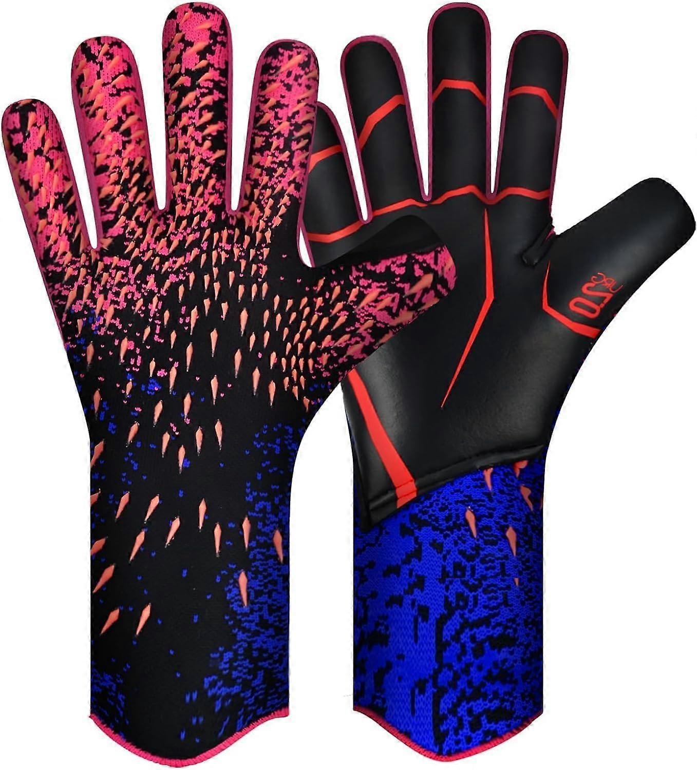 Torwarthandschuhe, Good Grip Fußballhandschuhe in Größe 610, Strong Receiver für Jugendliche, Erwachsene, 6 rot