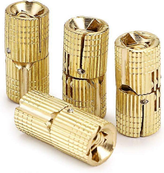 2025 Latest Model  10mm Hidden Brass Barrel Hinges 4PCS, Concealed Box Hinge