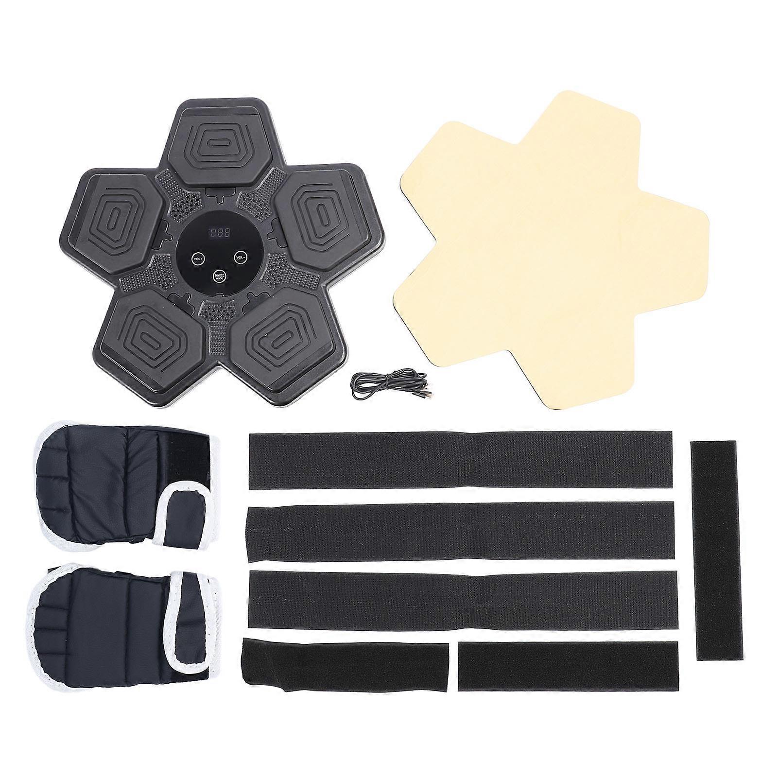 Smart Music Punching Target 5 Targets 5 Modes 15 Volume Levels Button Control Music Boxing Machine 3.7V Black