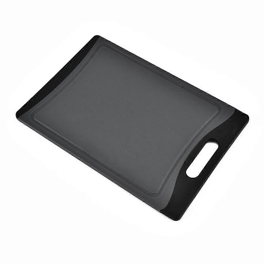 PP Non Slip Kitchen Cutting Board, Food Grade, Black, Shaped Design, Easy to Clean, Prevents Overflow