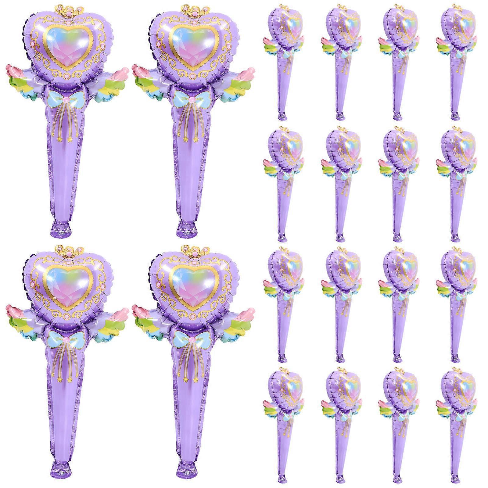 It sounds like you're describing a product listing for **Fairy Stick Foil Balloons** — these are often metallic aluminum foil balloons shaped like