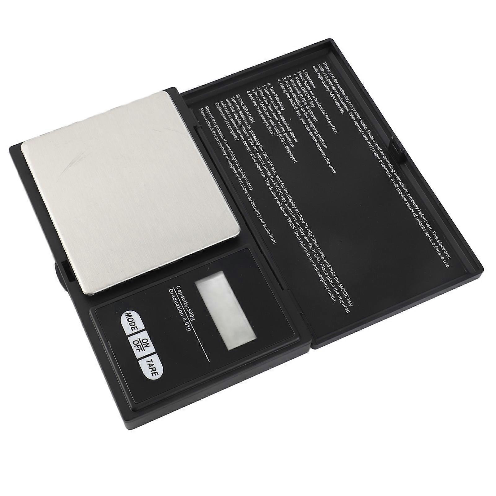 High Accuracy Digital Pocket Scale 75x65mm Blue Backlight