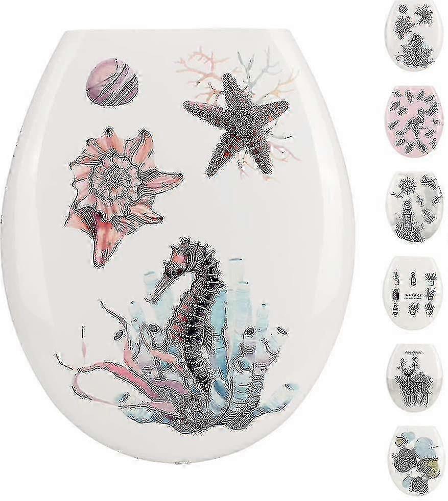 High-Quality Toilet Seat, Simple Installation, Attractive Decorative Design for Universal Toilet Seats