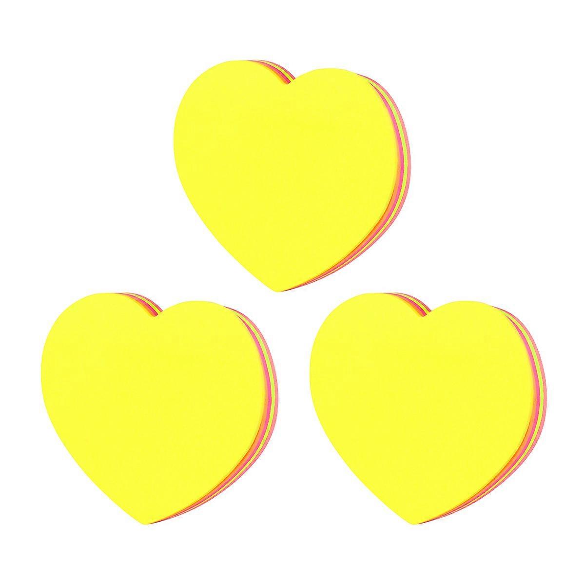 Removable Paper Notes with Heart Shape for Home Decor and Task Management, Stick Anywhere