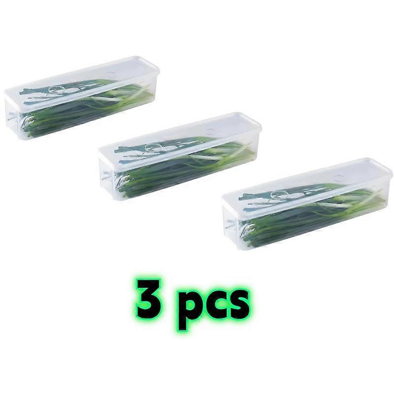 5/3/1-Pack Kitchen Long Rectangular Food Storage Containers, Plastic Reusable Refrigerator Organizer Boxes