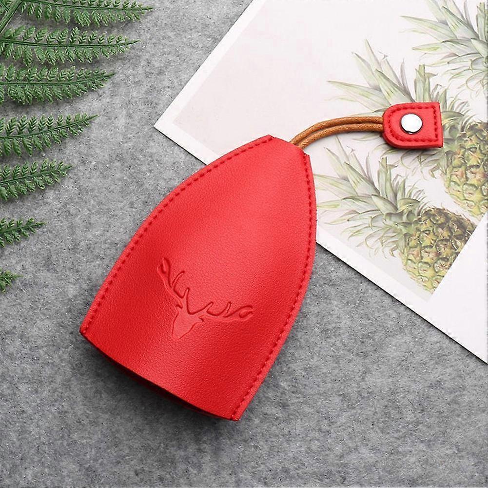 Christmas Elk Key Box Cute Pull Out Key Wallets Case PU Leather Key Case Pull Type Pocket Key Holder For Keys Leather keychain
