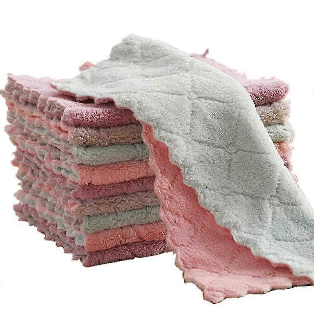 10 dobbeltsidede mikrofiberrenseklude til møbler