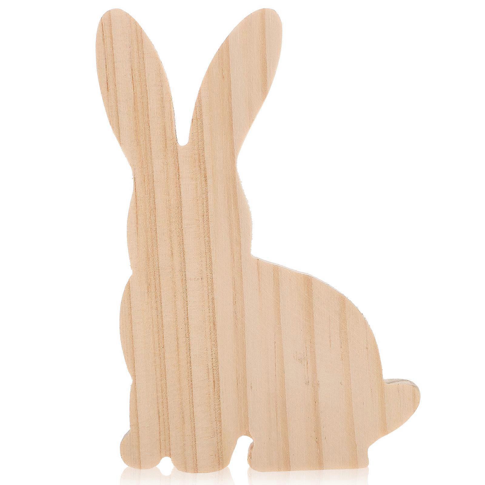 Wooden Rabbit Tabletop Decor, Aesthetic Addition to Any Interior Setting