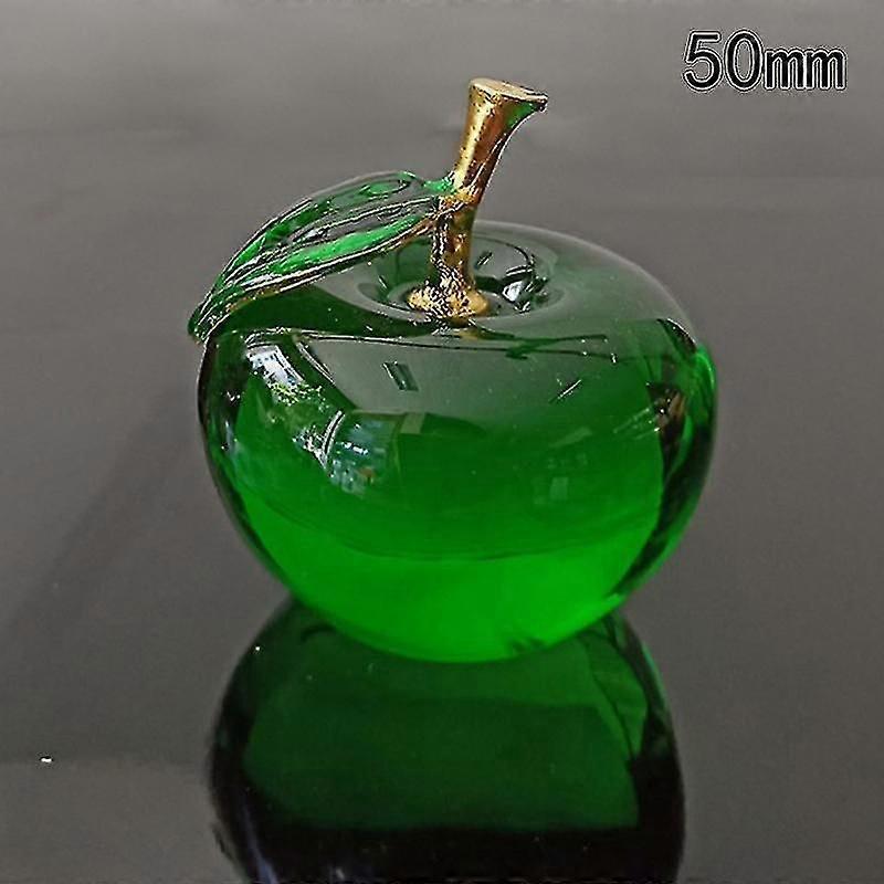 50/60mm K9 γυαλί κρύσταλλο Apple Paperweight για το γραφείο, εγχώριο δώρο στολιδιών χειροτεχνίας διακόσμησης γραφείων