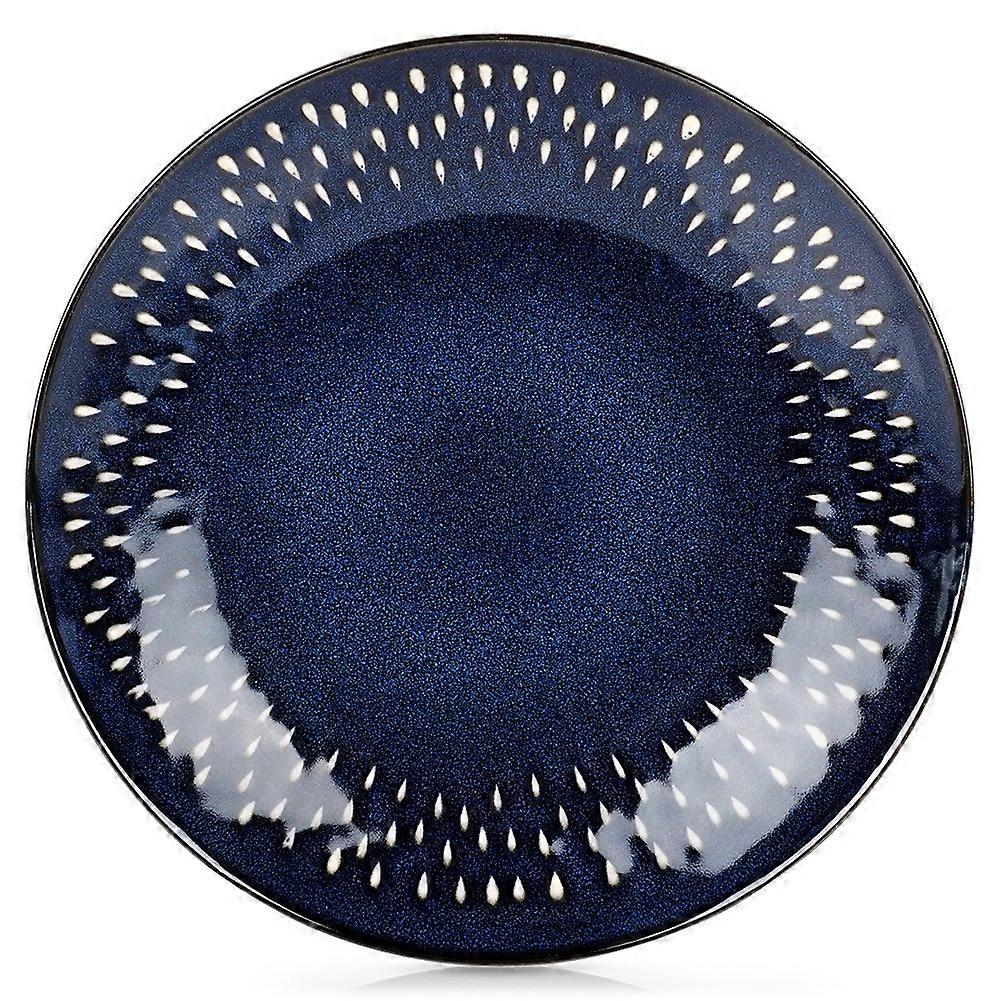 Ceramic dessert plate, navy blue, 22 cm