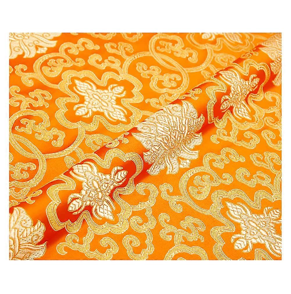 Elegant brocade fabric, surface light, delicate texture, dense, 75 cm x 50 cm One Color