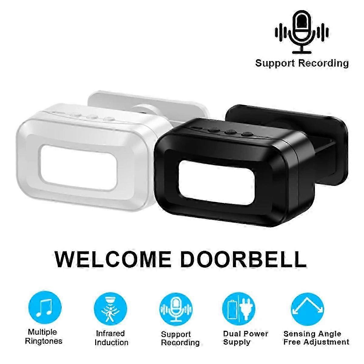 Rechargeable smart welcome doorbell Welcome sensor black SZRH