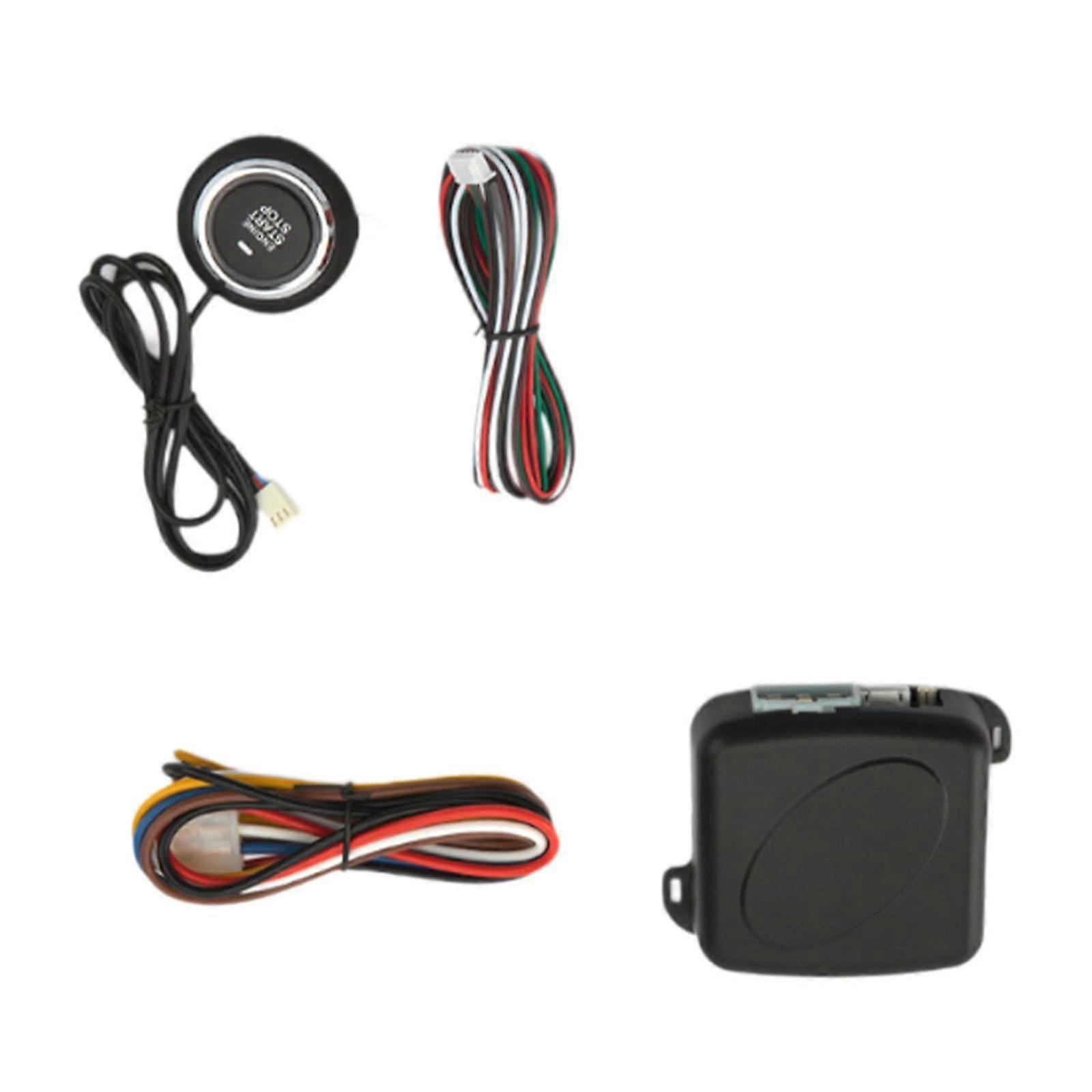 Vehicle Push Start Button Keyless Entry Set Simple Installation 12V hwy