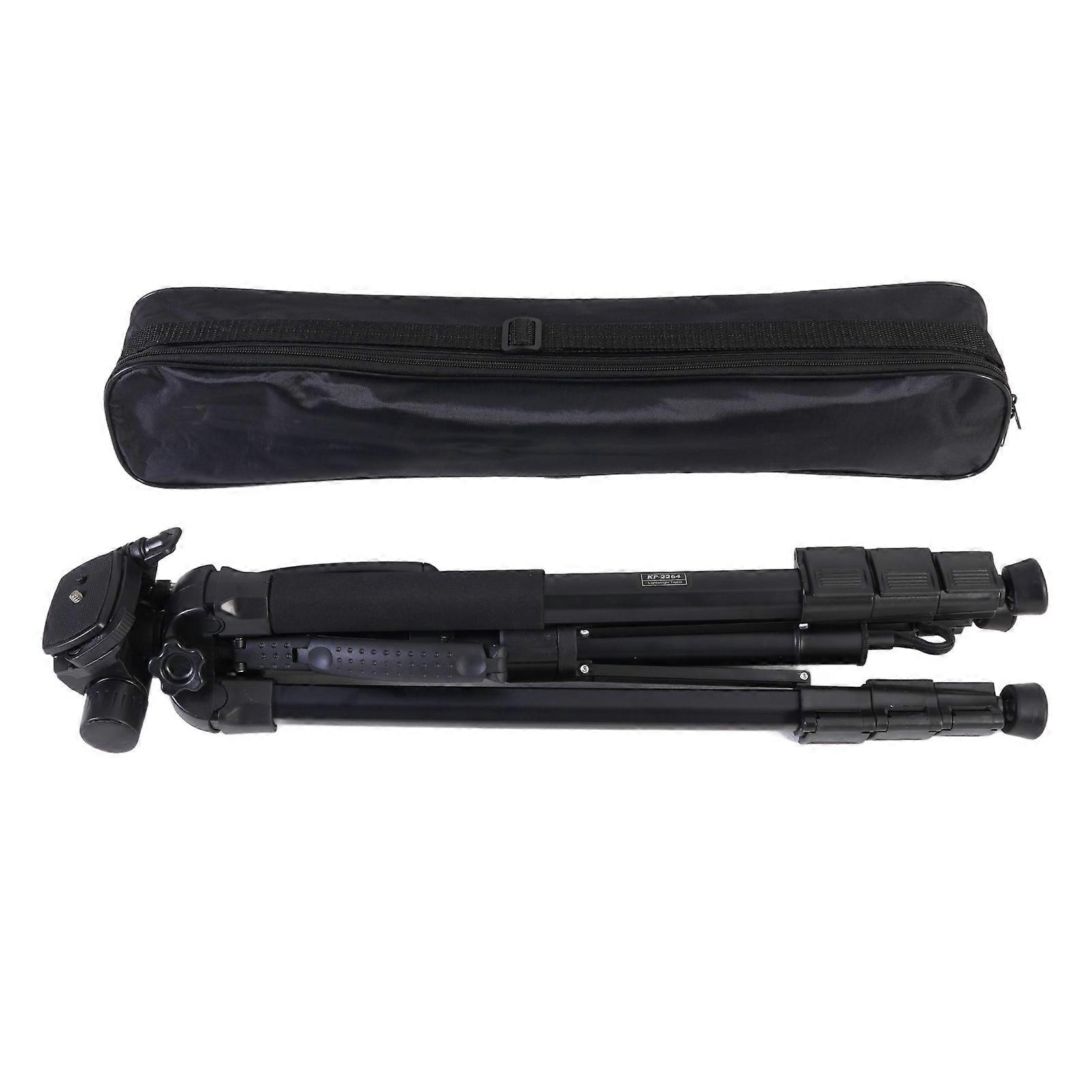 Lightweight Aluminum DSLR Tripod - Smooth Rotation, Compact Design, for Cameras & Phones