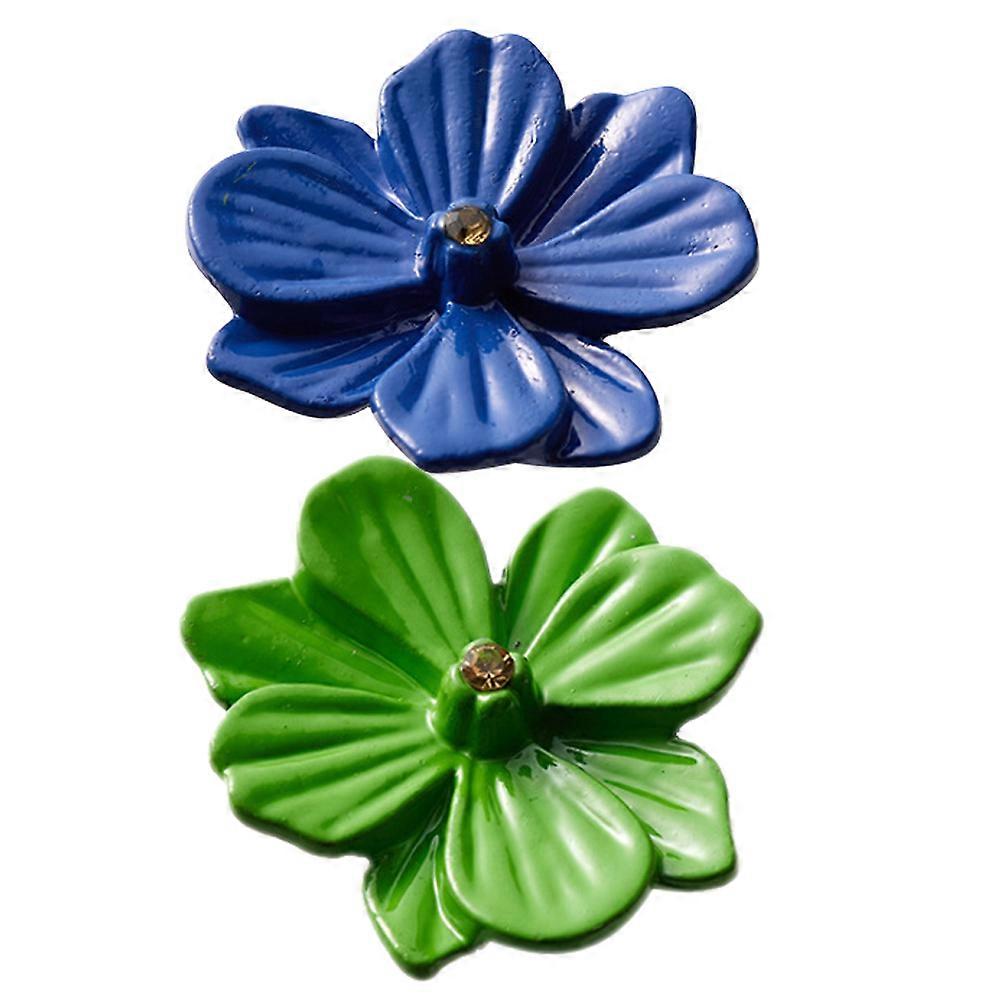 Zinc Alloy Flower Handle Resistant To Breakage Easy To Install Drawer Handle For Home Decor Furniture Upgrade 2Pcs