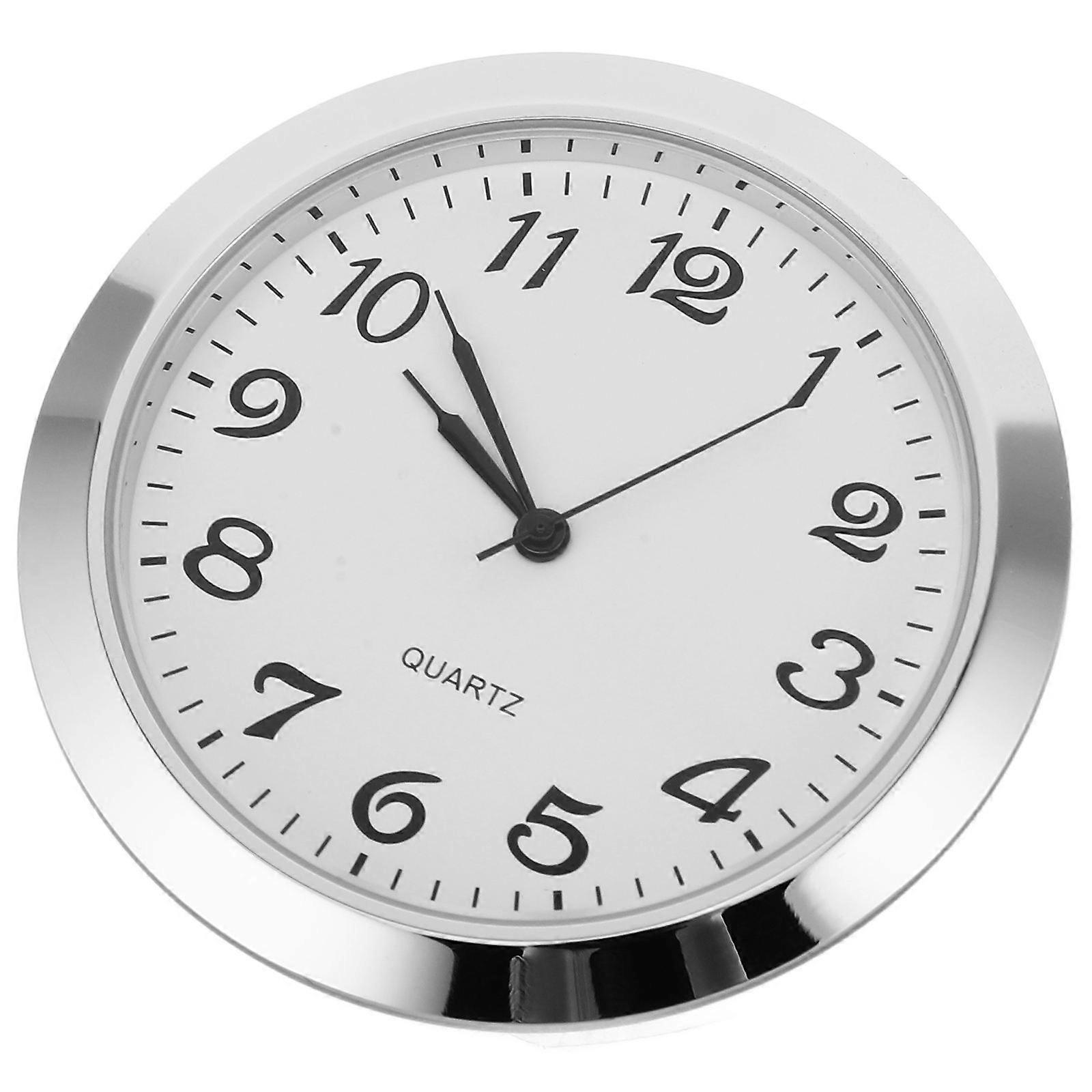 Metal Bezel Clock Insert with Arabic Numerals for Craft Making, Precision Timekeeping Mechanism for DIY Projects and Clock Decoration