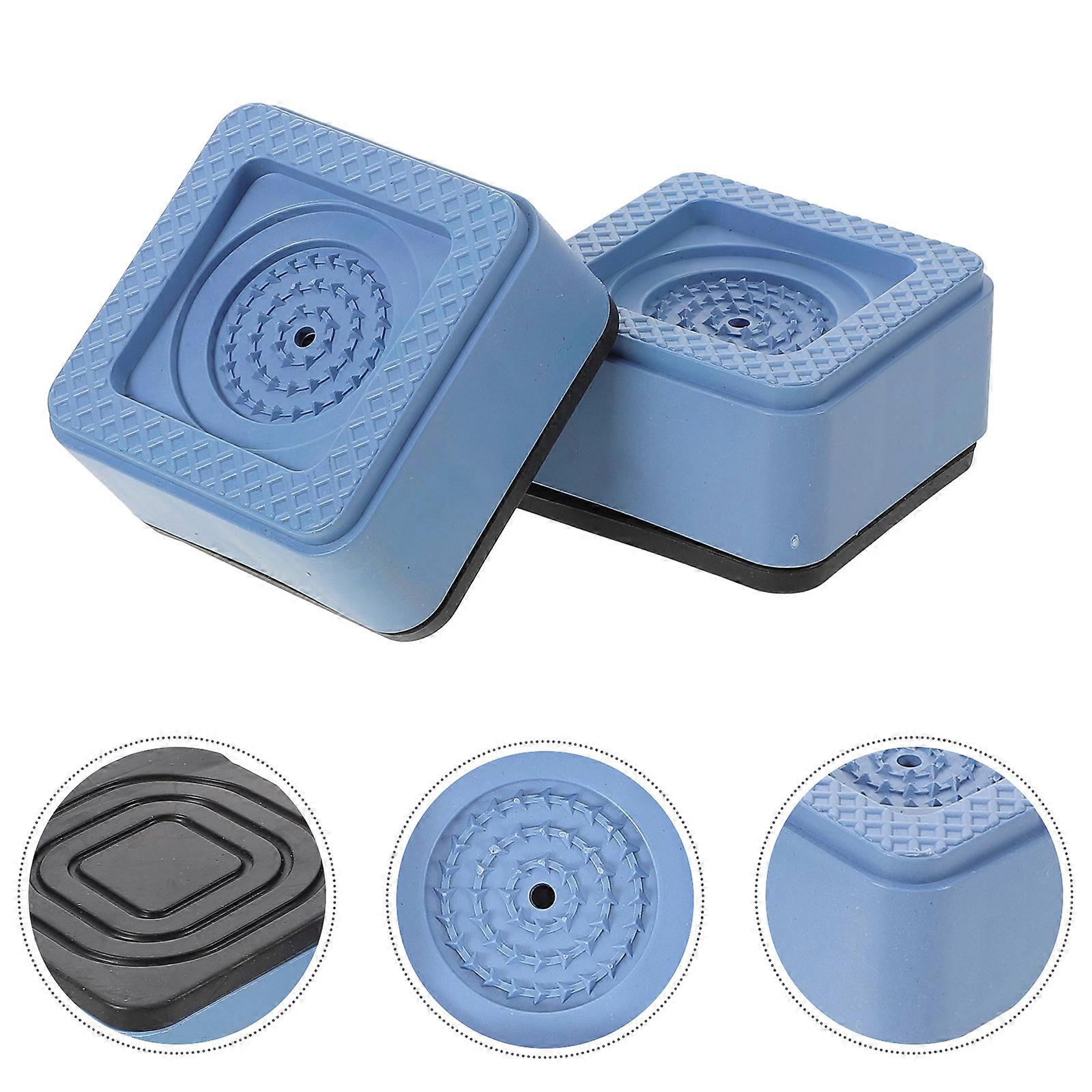 Anti Vibration Mat For Washing Machine Plastic Square Shape Laundry Room 4Pcs